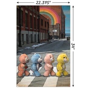 Trends poster care bare Abbey road Bear Street Art Poster- brand new